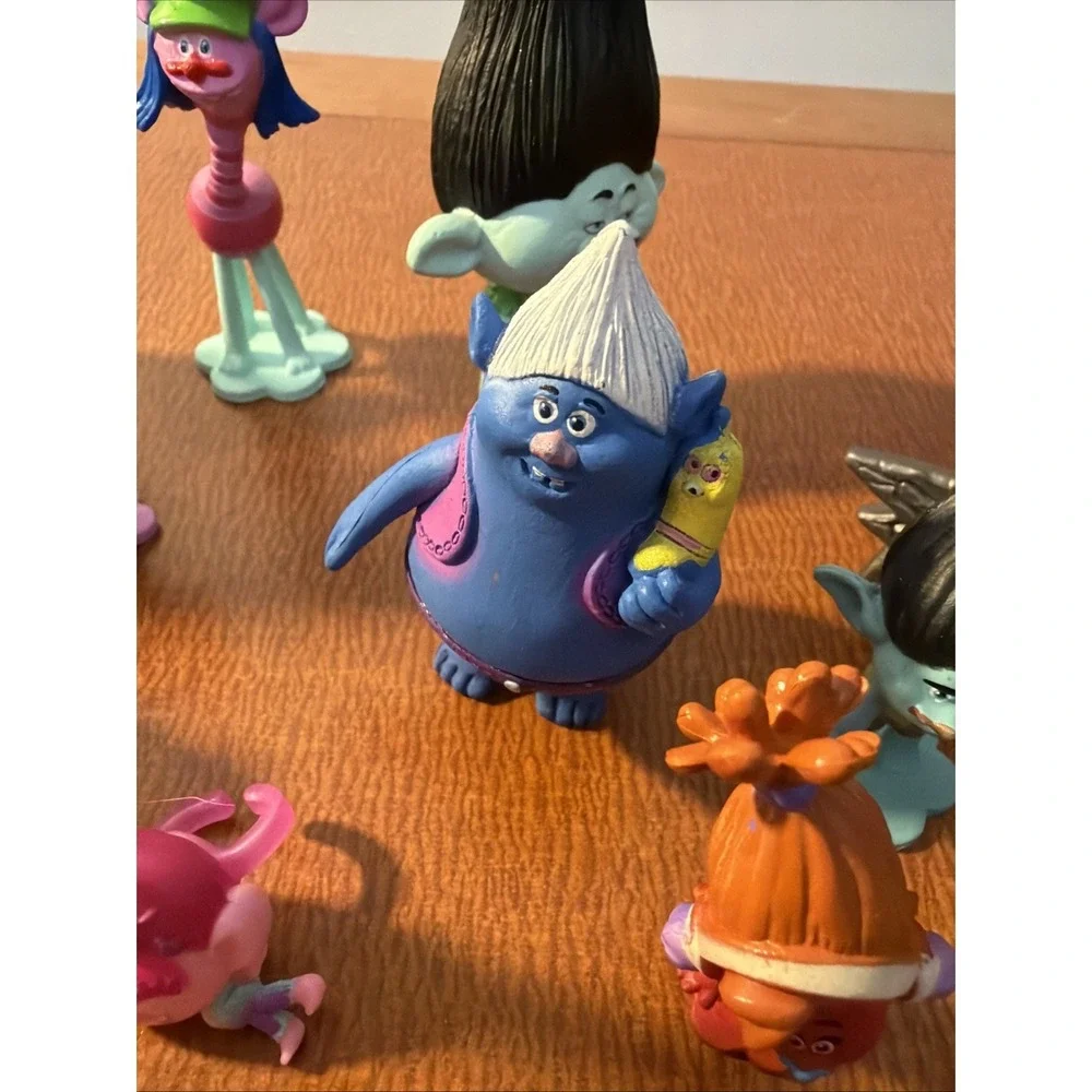 Dreamworks Trolls Figures Toy‎ Lot Of 12 Cake Toppers Toys